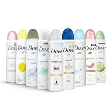 (10PK) DOVE Deodorant SPRAY f  Women Antipersp Assortment  150ML/5.07 FLOZ Each