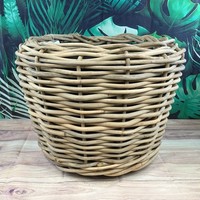 Van Der Leeden Drypot® Rattan PflanzküBel Grau Ø 68 Cm - Sylter KöRbe