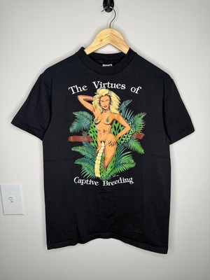 Vintage 90s 1993 Virtues Of Captive Breeding Raunchy Sex Parody T-Shirt Large