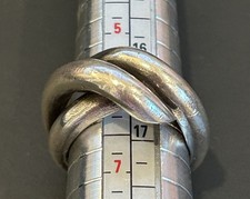 Vintage 925 Sterling Silver Ring, Solid Ring, Size 6, 13 grams Of Silver