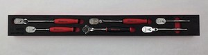 Snap-On 206RT01FR 6pc 3/8" Drive Soft Grip Ratchet Set In Foam Tray