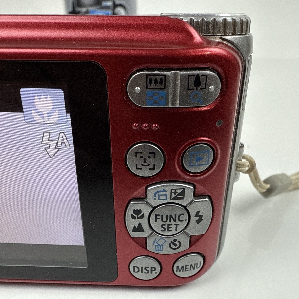 Canon PowerShot A3100 IS 12.1MP Digital Camera - Red for