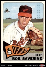 1965 Topps #427 Bob Saverine Orioles 7 - NM