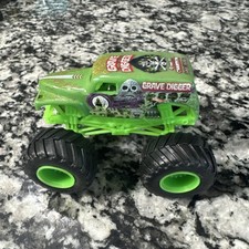 Monster jam Lime Green Grave Digger Ghost Truck