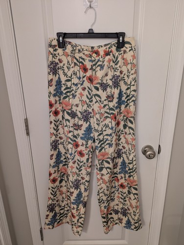 NWT Cider Floral Print Corduroy Pants Size L