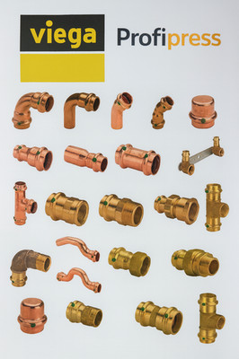 Viega Profipress Fittings Pressfittings Kupfer & Rotguss 12/15/22/28/35/42/54mm