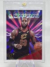 2018-19 Donruss League Leaders LeBron James #9 Holo Red Laser /99 Cavs HOF EX