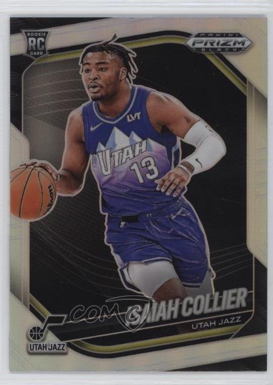 2024-25 Panini Prizm Black Silver Prizm Isaiah Collier #32 Rookie RC 1fa4