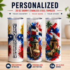 Personalized Country 20oz Skinny Tumbler Cust...