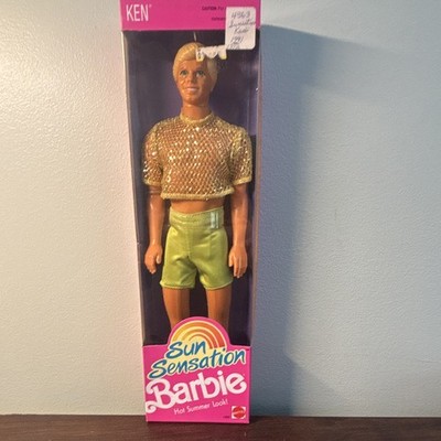 Mattel Sun Sensation Ken Doll 1992 #1392 Original Unopened Box
