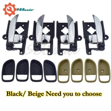 Left Right Inside Inner Door Handle & Bezel 8pcs For 2007-2010 Hyundai Elantra