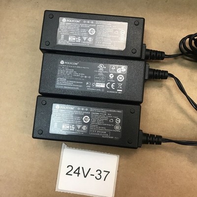 Lot Of 3 Polycom CX500/CX600 Power Supply 24V 0.5A SPA12A24B-PLY 1465-42340-003