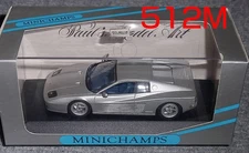MINICHAMPS 1 43 Ferrari 512M Silver 1994 FERRARI V12 512TR Testarossa