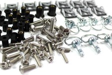 Ducati 748 916 996 998 dzus Verschluss & Edelstahl Verkleidung Frontscheibe