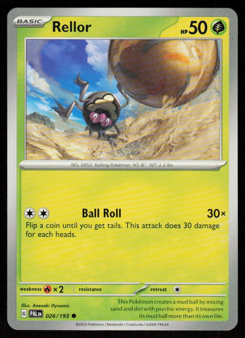 Rellor 026/193 Common Paldea Evolved Pokemon Near Mint