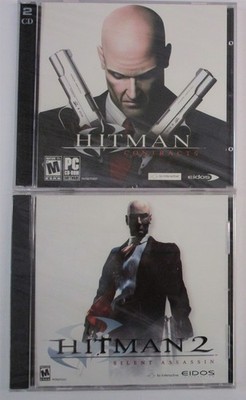 Video Game PC Hitman 2 Silent Assassin + Hitman Contracts 2 games NEW Jewel