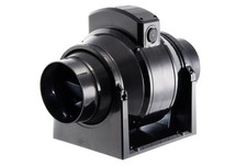 MANROSE MF100T Inline Extractor Fan with Timer Mixed Flow - 100mm 4 inch Black
