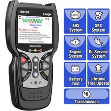 INNOVA 6100P OBD2 Code Reader Scanner Check ABS SRS Engine Battery Diagnostic