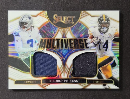 George Pickens 2025 Panini Select Football Multiverse White Prizm! #79/99
