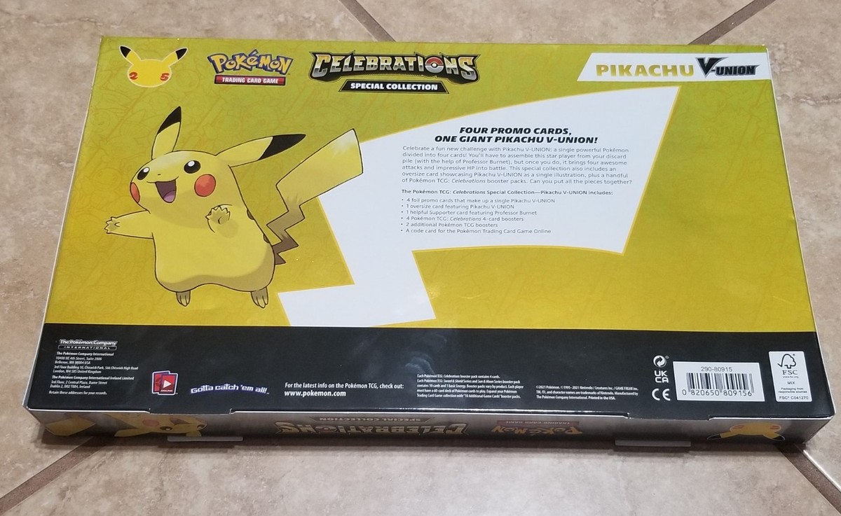 Pokemon TCG: Pikachu V-Union Celebrations Special Collection Box