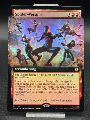 Spider-Versum Magic the Gatering MTG Spider-Man SPM M 0263 FOIL TCG