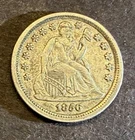 1856 Seated Liberty Silver Dime-Small Date-Appears AU Condition