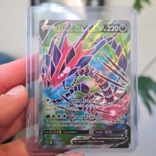 Carta Pokemon rara promozionale Eternatus V SWSH044 NM Full Art