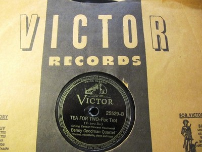 1937 BENNY GOODMAN Quartet GENE KRUPA TEA FOR TWO/ Runnin' Wild VICTOR 25529