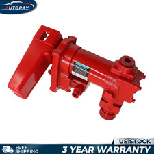 12V 15GPM Rotary Vane Fuel Transfer Pump High Flow DC Cast Iron