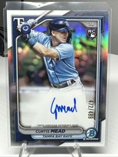 2024 Bowman Chrome Auto Refractor /499 Curtis Mead CRA-CME