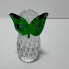 Vtg Arte Murano ICET Art Glass Owl Figurine Paperweight