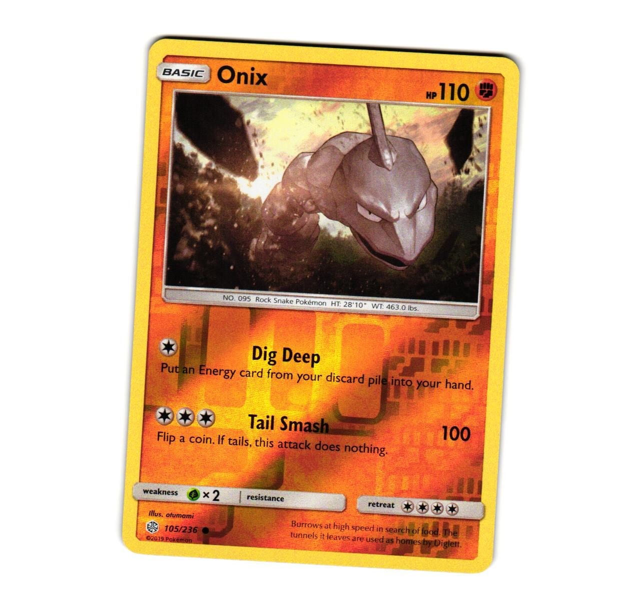 Onix 105/236 SM - Cosmic Eclipse Reverse Holofoil NM