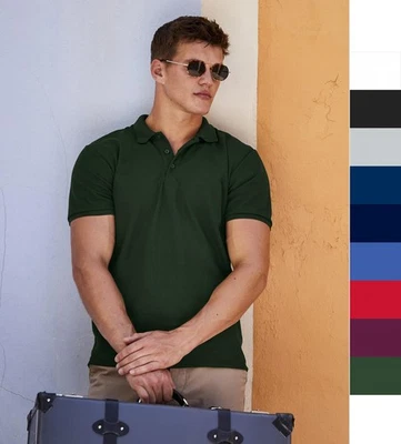 2er Pack Herren Poloshirt Fruit of the Loom Heavyweight Hemd 63-204-0 - Bild 1 von 4