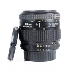 Nikon AF Nikkor 35-80mm F4-5.6 D Zoom Lens – Front & Rear Caps Included
