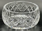 Vtg Waterford Jim O’ Leary 1986 Signed Dated Cut Crystal Bowl 5 1/2" x 2 3/4”