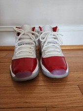 Size 6Y - Nike Air Jordan 11 XI Retro GS Cherry White Red Sneakers Very Clean
