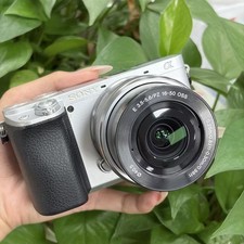 Sony Alpha a6100 24.2MP Mirrorless DSLR Camera W/16-50mm Lens,SD Card,Charger