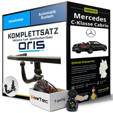 Anhängerkupplung ORIS abnehmbar für MERCEDES C-Klasse Cabrio +E-Satz NEU AHK