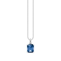 Thomas Sabo Halskette-AnhäNger Damen Blauer Stein Silber KE1964-699-1