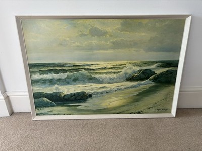 Meer und Sand gerahmter Druck von Robert Wood Wandbild Bild groß