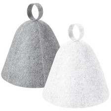 2 Pack Sauna Hat, Wool Felt Sauna Cap Russian Banya Cap Unisex Sauna