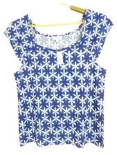 NWT LOFT Textured Stretch Light Comfy Polyester Tank Top Multicolor Floral XL