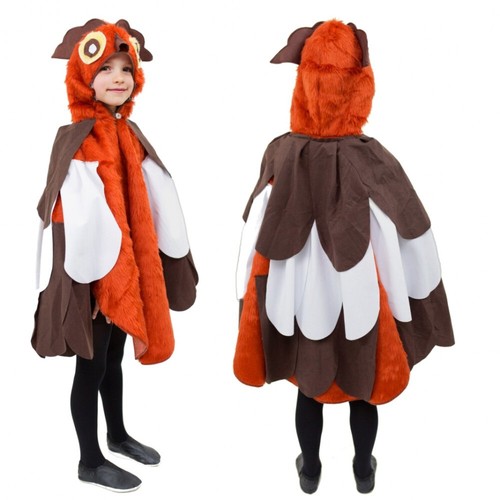 Rubie`s Kinderkostüm Eule Paula, Größe 116 | Karneval Fasching Verkleidung Mit Kapuze | 100% Polyester