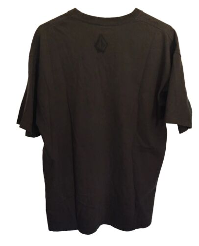 Volcom Mens XL Graphic Short Sleeve T-shirt Brown Gray Spell Out Skateboard - Picture 4 of 6