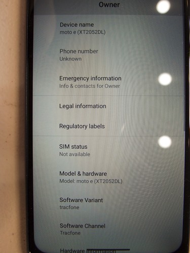 Tracfone Motorola Moto e phone; 32GB, 2GB RAM, Android 10 XT2052DL; unlocked - Picture 5 of 11