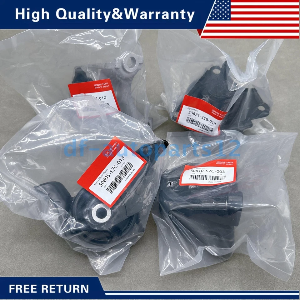 New 4pc Engine Motor & Transmission Mount for 2002-2006 Acura RSX l4 2.0L Manual Foto 3 de 4