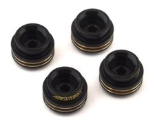 Samix SAMSCX34047 SCX10 III Brass Shock Spring Cups Black  4 