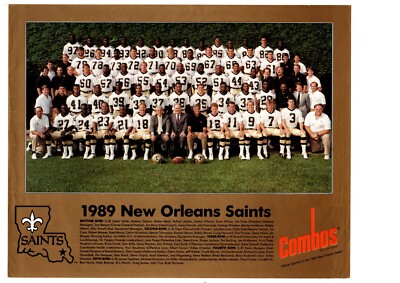 VINTAGE ORIGINAL 1989 NEW ORLEANS SAINTS 8X10 TEAM PHOTO | eBay