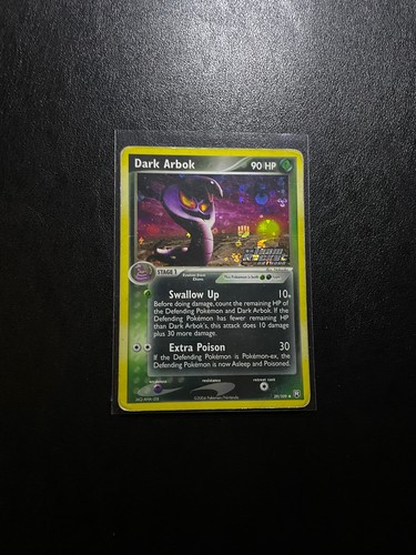 Pokemon - REVERSE HOLO STAMP - Dunkles Arbok 29/109 EX Team Rocket Returns