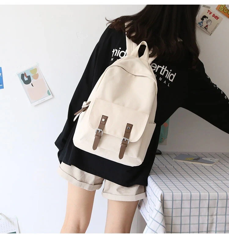 Canvas Crossbody Bag for Women 2023 Korean Girl Student Shoulder Bookbag  Tote Shopper Bags Kawaii Fashion Cloth Female Handbags